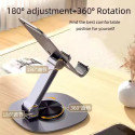 360° Rotating Metal Mobile Phone Stand – Anti-Slip Universal Desk Holder for All Phones 360° Rotating Metal Mobile Phone Stand – Anti-Slip Universal Desk Holder for All Phones
