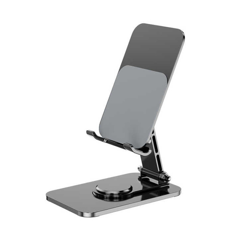 Alloy Metal 360° Rotating Aluminum Stand – Adjustable Foldable Desktop Mount for Mobile & Tablet Alloy Metal 360° Rotating Aluminum Stand – Adjustable Foldable Desktop Mount for Mobile & Tablet