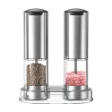 KLT KYMQ-37A-H-BS 2Pcs Rechargeable Electric Pepper Grinder – BPA-Free Adjustable Coarseness Kitchen Tool KLT KYMQ-37A-H-BS 2Pcs Rechargeable Electric Pepper Grinder – BPA-Free Adjustable Coarseness Kitchen Tool