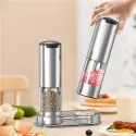 KLT KYMQ-37A-H-BS 2Pcs Rechargeable Electric Pepper Grinder – BPA-Free Adjustable Coarseness Kitchen Tool KLT KYMQ-37A-H-BS 2Pcs Rechargeable Electric Pepper Grinder – BPA-Free Adjustable Coarseness Kitchen Tool