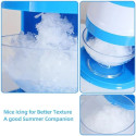 Home Mini Manual Snow Cone Hand Crank Ice Crusher – BPA-Free Portable Ice Shaver for Summer Treats