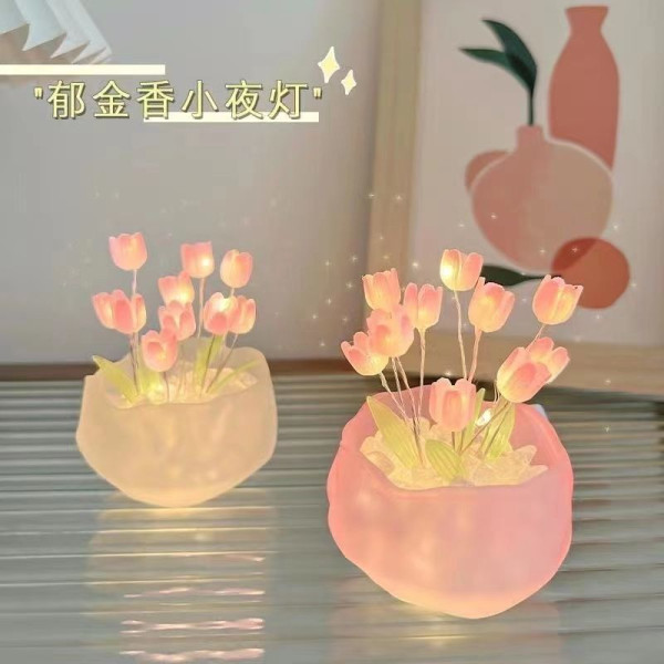 Tulip Flower Night Light – Cute Pumpkin Cup Decompression Toy & Desktop Atmosphere Gift Tulip Flower Night Light – Cute Pumpkin Cup Decompression Toy & Desktop Atmosphere Gift