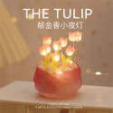 Tulip Flower Night Light – Cute Pumpkin Cup Decompression Toy & Desktop Atmosphere Gift Tulip Flower Night Light – Cute Pumpkin Cup Decompression Toy & Desktop Atmosphere Gift