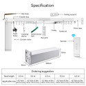 2025 Tuya Smart WiFi Curtain Motor – Voice Controlled Silent Curtains for Home Automation 2025 Tuya Smart WiFi Curtain Motor – Voice Controlled Silent Curtains for Home Automation