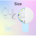 Mini Q Mobile USB Charging Clip-On Selfie Ring Light – Dimmable Fill Light for Makeup & Selfies Mini Q Mobile USB Charging Clip-On Selfie Ring Light – Dimmable Fill Light for Makeup & Selfies