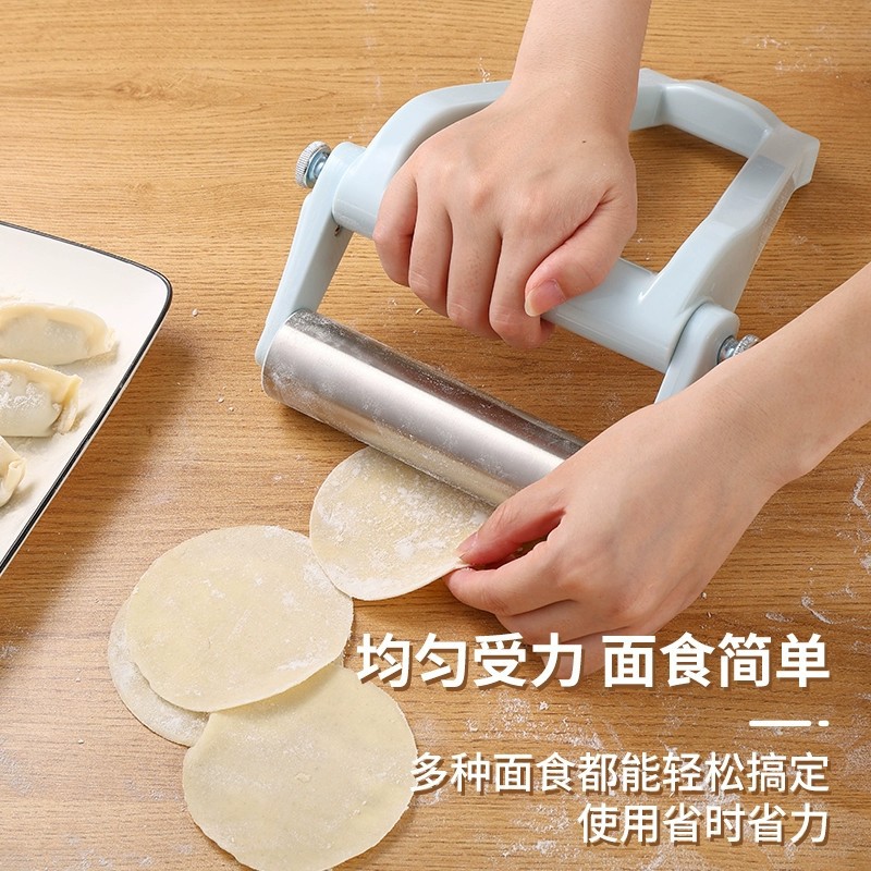 Stainless Steel Labor-Saving Rolling Pin – Non-Stick Dumpling Skin & Noodle Stick Tool Stainless Steel Labor-Saving Rolling Pin – Non-Stick Dumpling Skin & Noodle Stick Tool