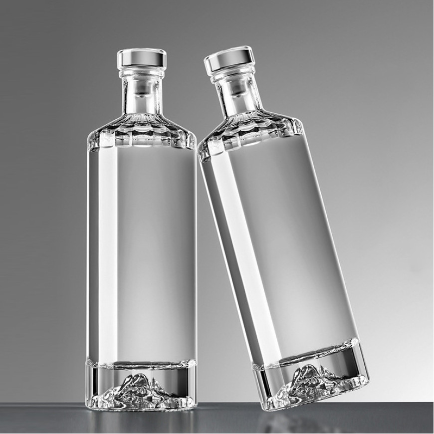 Guanshan One-Pound Small Empty Glass Wine Bottle – Premium Packaging for Weddings & Private Liquor Use