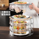 Dual-Purpose Breathable Heat-Insulating Vegetable Cover with Multi-Layer Storage – Kitchen Food Dustproof Table Cover
