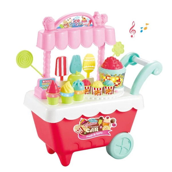 24Pcs Simulation Candy Ice Cream Car Play Set – Educational Toys for Kids 24Pcs Simulation Candy Ice Cream Car Play Set – Educational Toys for Kids
