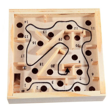Wooden Pocket Maze Balance Game – Educational Counterbalance Toy for Kids 5+