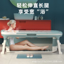 Foldable Adult Bathtub – Portable Full Body Bath Tub for Home, Sweat Steam, and Kids Bath