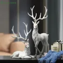 European Resin Deer Sculpture – Elegant Small Deer Decoration for Home & Office European Resin Deer Sculpture – Elegant Small Deer Decoration for Home & Office