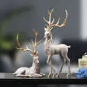 European Resin Deer Sculpture – Elegant Small Deer Decoration for Home & Office European Resin Deer Sculpture – Elegant Small Deer Decoration for Home & Office