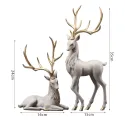 European Resin Deer Sculpture – Elegant Small Deer Decoration for Home & Office European Resin Deer Sculpture – Elegant Small Deer Decoration for Home & Office